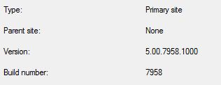 sccm client version numbers