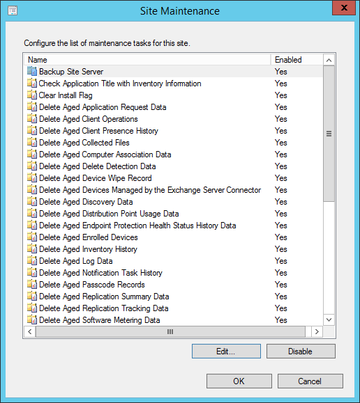 SCCM installation testdbupgrade