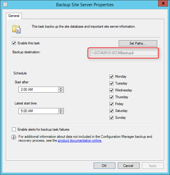 SCCM installation testdbupgrade