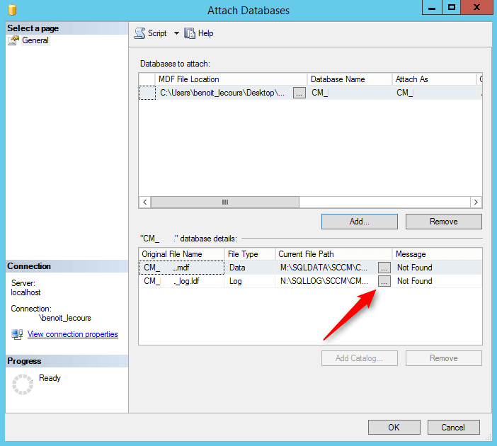 SCCM installation testdbupgrade