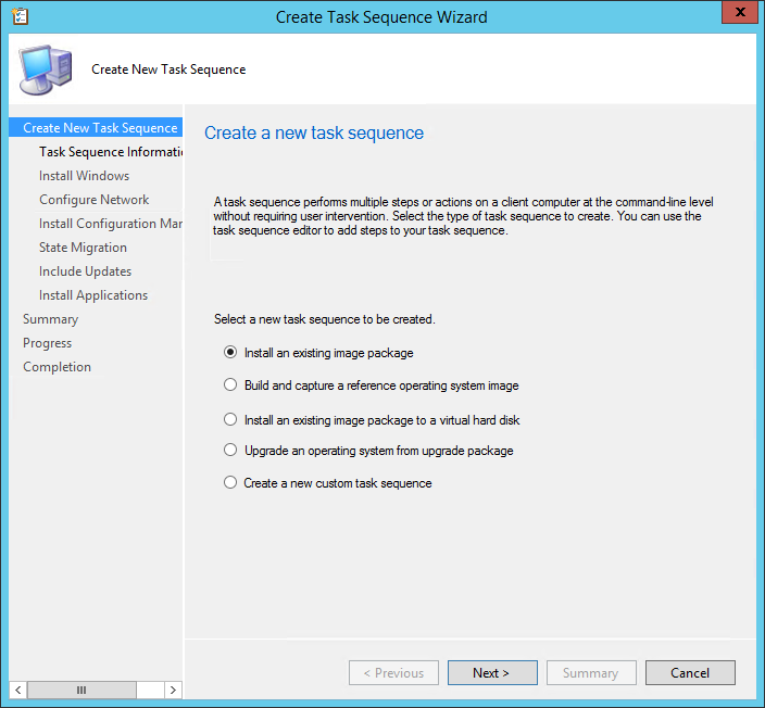 SCCM Windows 10 Task Sequence