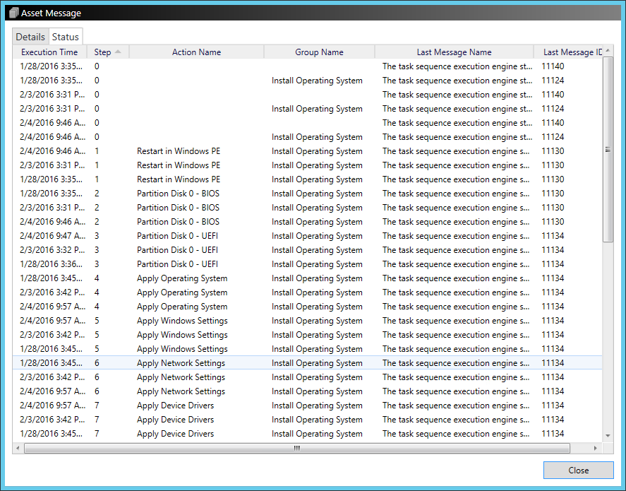 Monitor SCCM Task Sequence