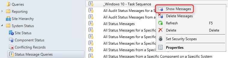 Monitor SCCM Task Sequence