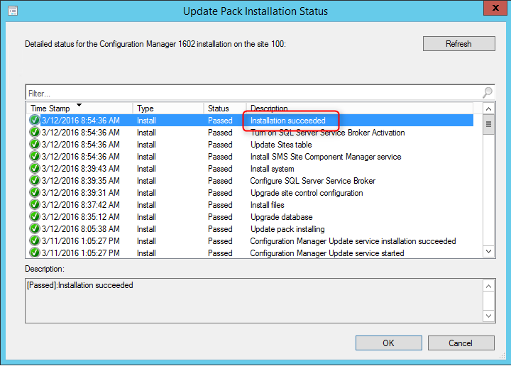 SCCM 1602 upgrade guide