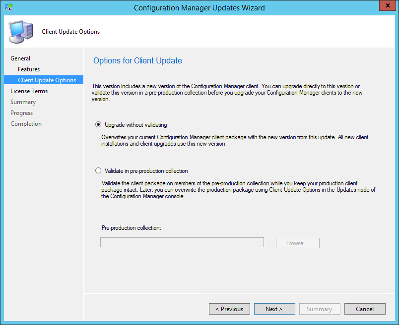 SCCM 1602 upgrade guide