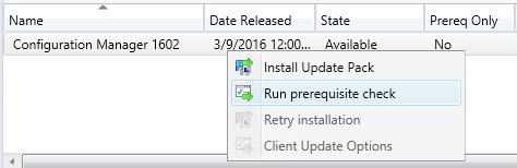 SCCM 1602 upgrade guide