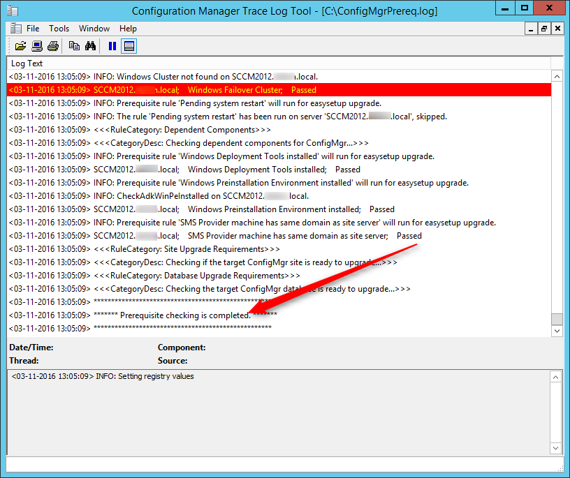 SCCM 1602 upgrade guide