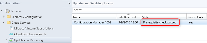 SCCM 1602 upgrade guide