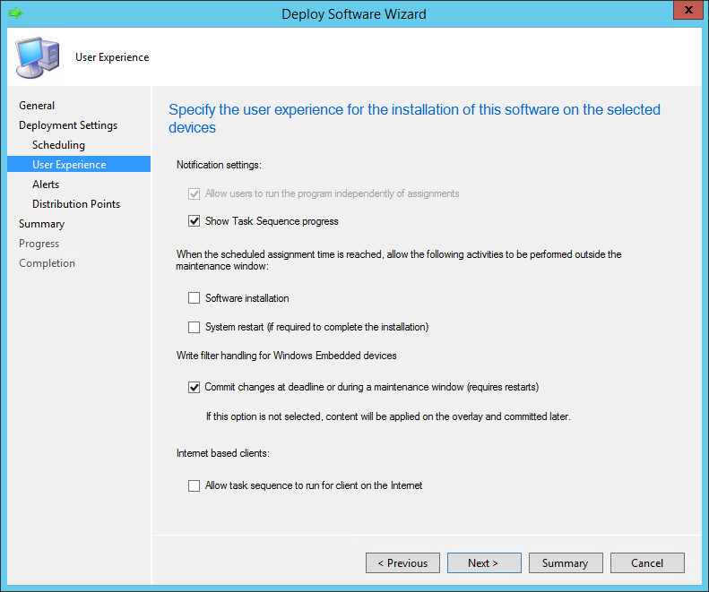 SCCM Task Sequence Upgrade