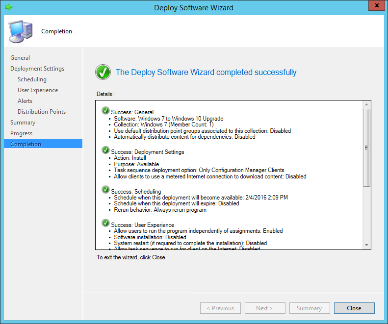 SCCM Task Sequence Upgrade