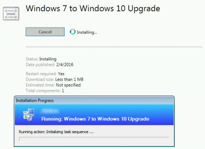 Deploy Windows 7 to Windows 10 with SCCM Task Sequence Upgrade