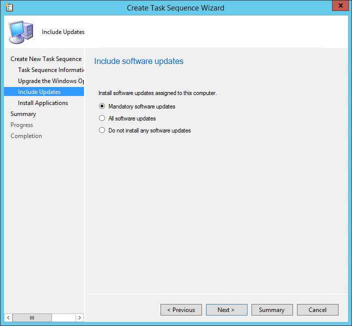 SCCM Windows 10 1803 Upgrade