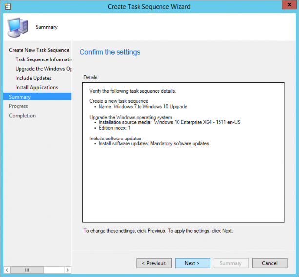 Deploy Windows To Windows With SCCM Task Sequence Upgrade