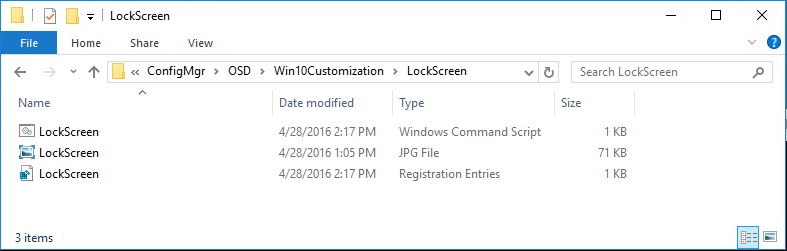 SCCM Windows 10 customization