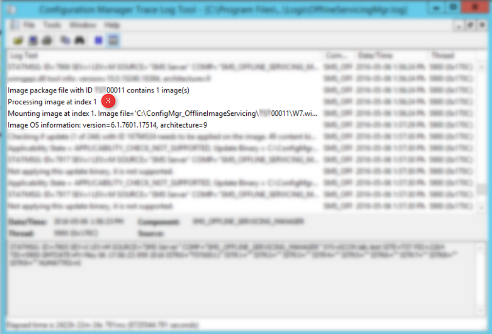 sccm offline servicing