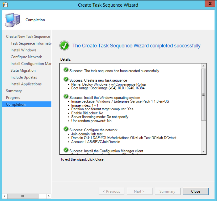 SCCM Windows 7 Convenience Rollup Image Creation