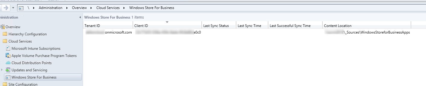 SCCM Windows Store for Business integration