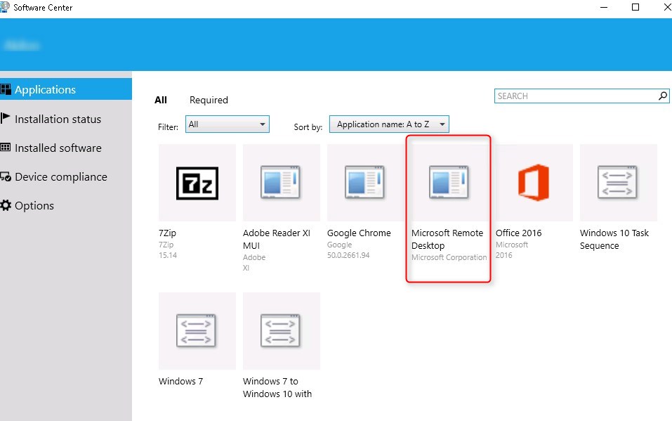 SCCM Windows Store for Business integration