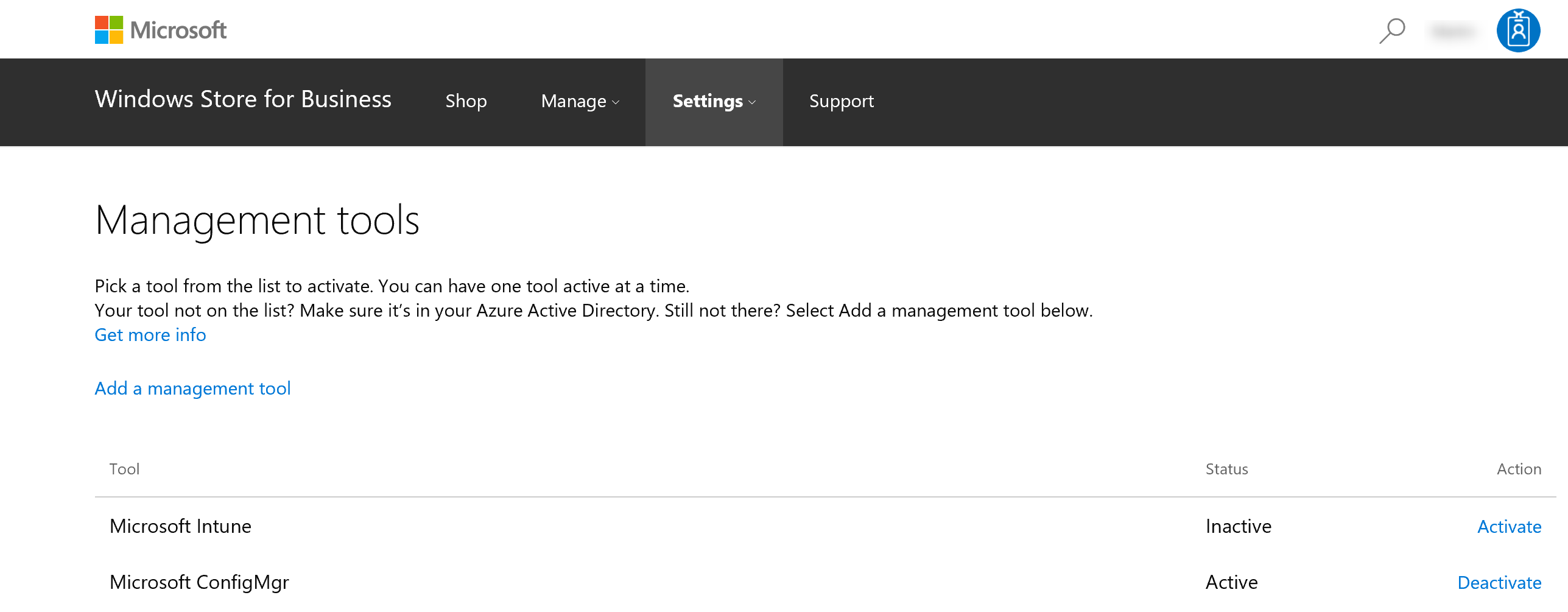 SCCM Windows Store for Business integration