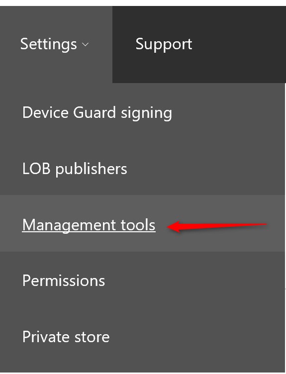 SCCM Windows Store for Business integration