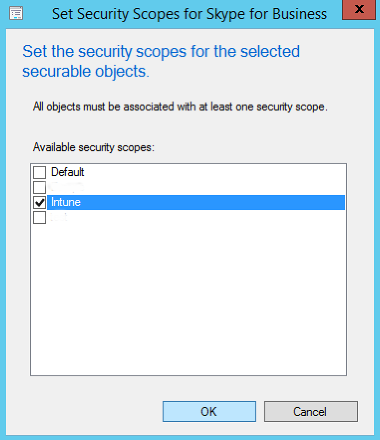 SCCM Intune Security