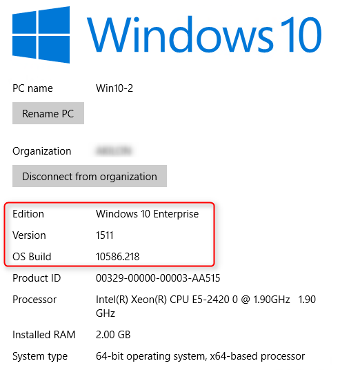 sccm windows 10 servicing plans