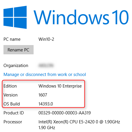 sccm windows 10 servicing plans