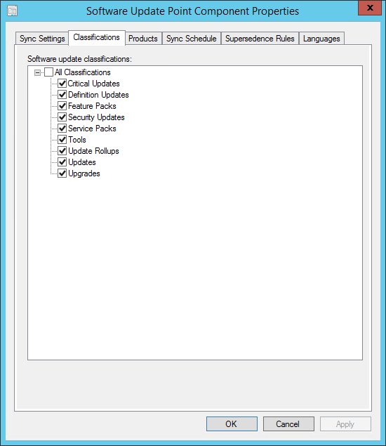 sccm windows 10 servicing plans