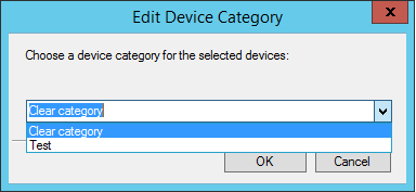 SCCM Device Categories