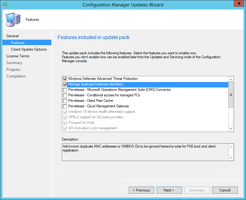 SCCM 1610 upgrade guide