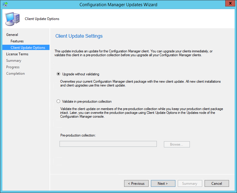 SCCM 1610 upgrade guide