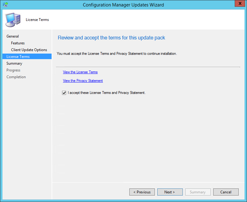 SCCM 1610 upgrade guide