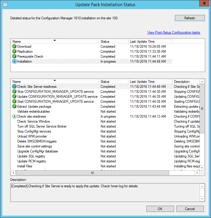 SCCM 1610 upgrade guide