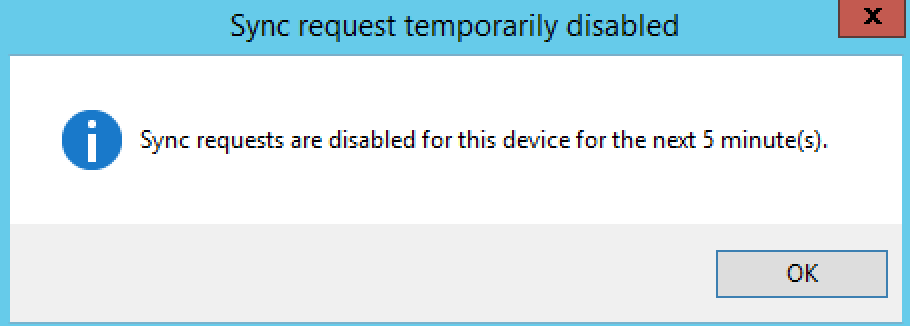 SCCM 1610 Send Sync Request