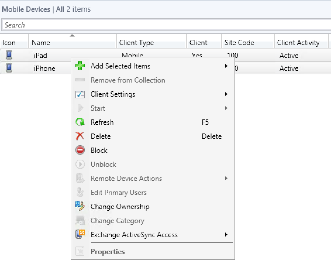 SCCM 1610 Send Sync Request