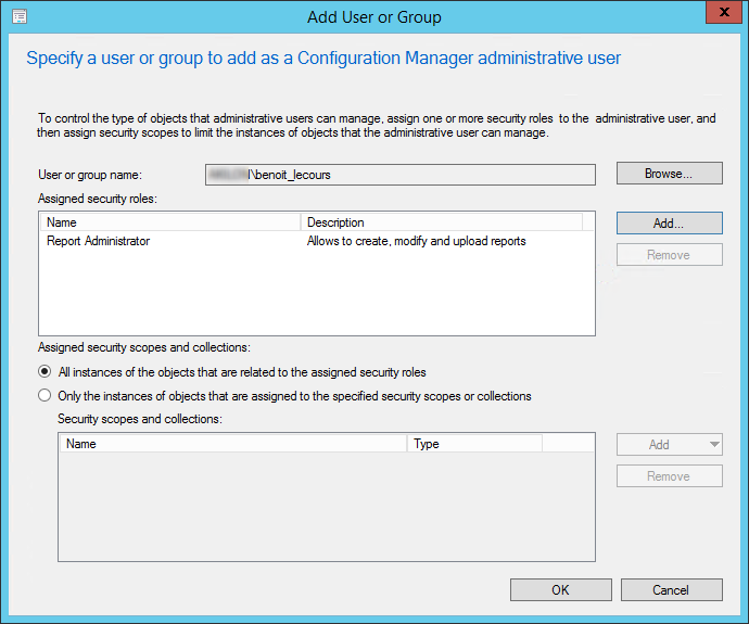 SCCM Report Administrator Role