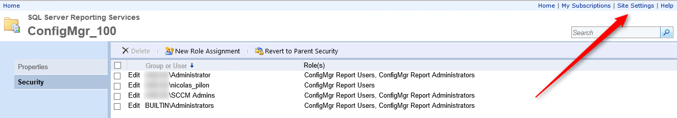 SCCM Report Administrator Role