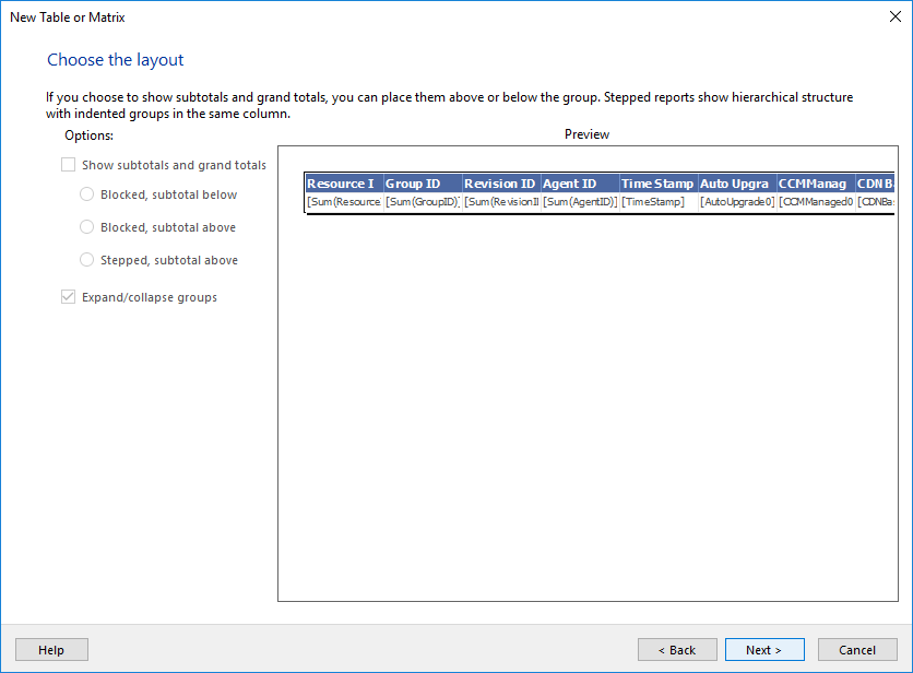 SCCM Report Creation