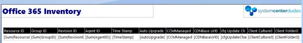 SCCM Report Creation