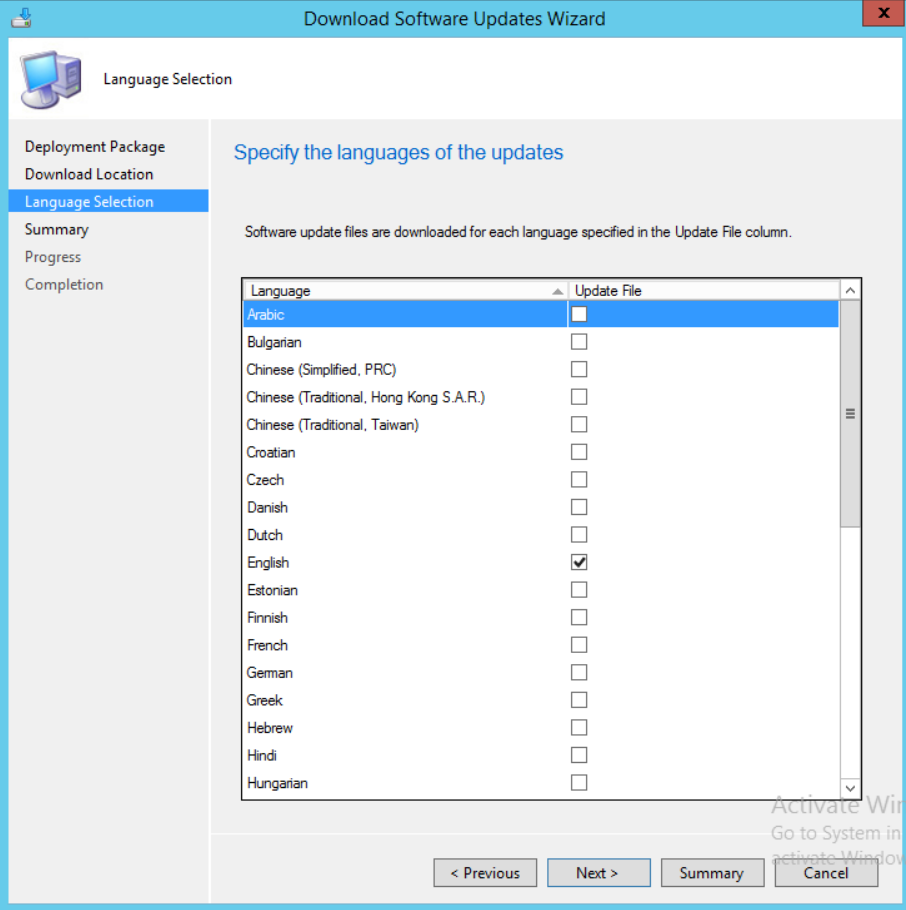 SCCM Add Microsoft Update Catalog WSUS Server