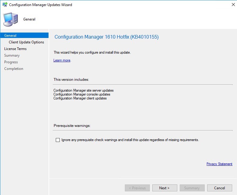 SCCM 1610 Update Rollup 3