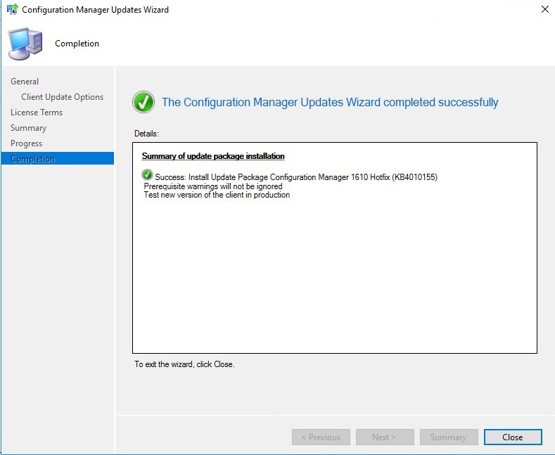 SCCM 1610 Update Rollup 3