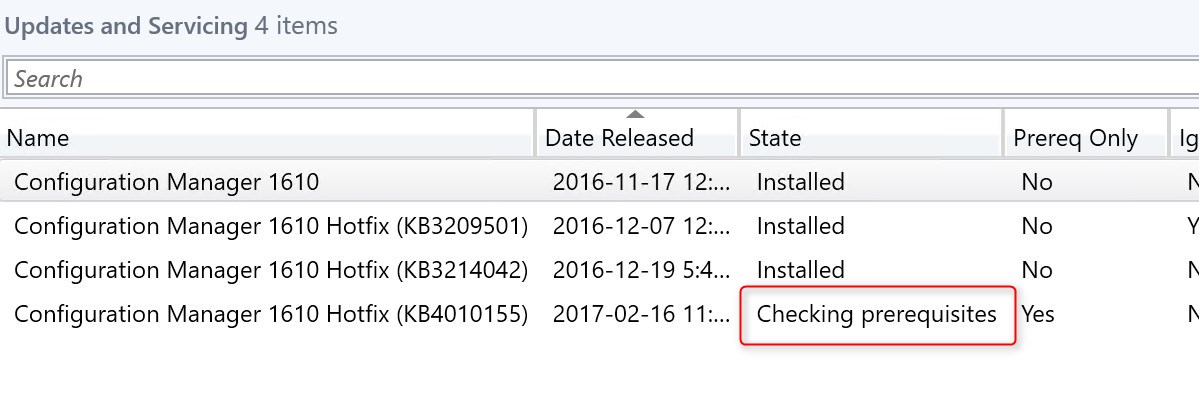 SCCM 1610 Update Rollup 3
