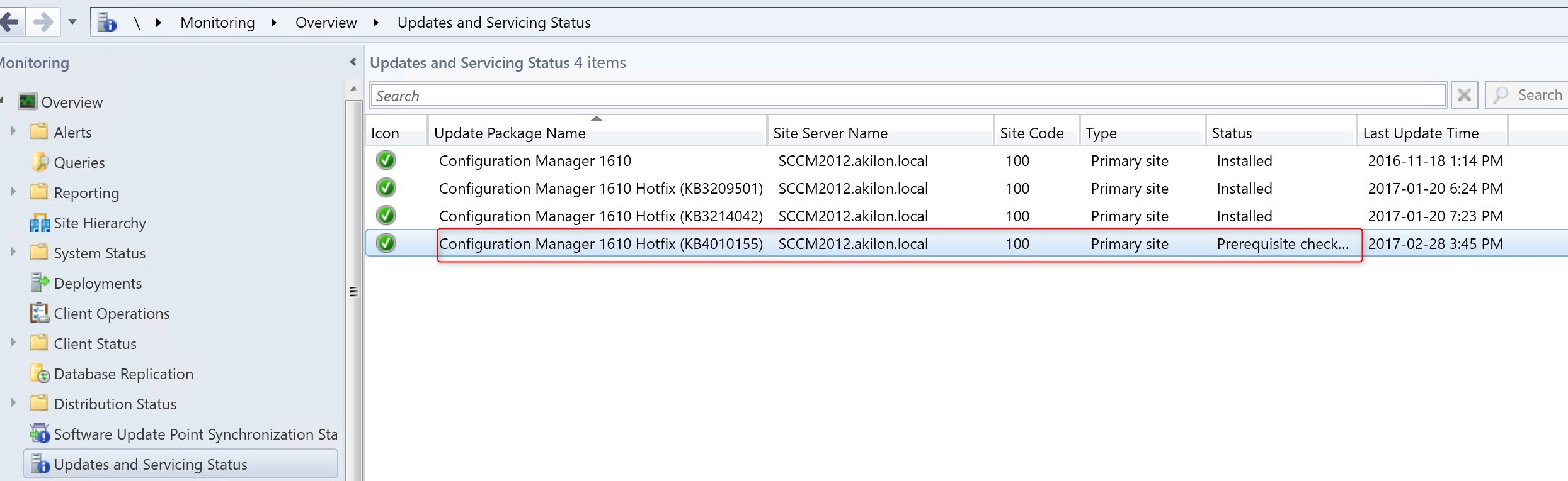 SCCM 1610 Update Rollup 3