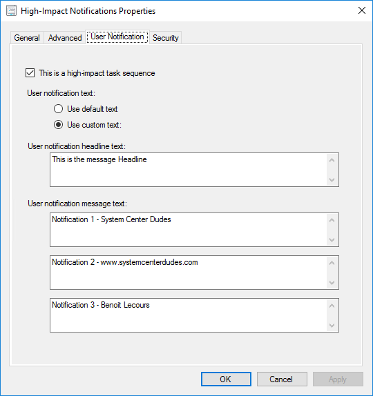 SCCM High-Impact Task Sequence Settings