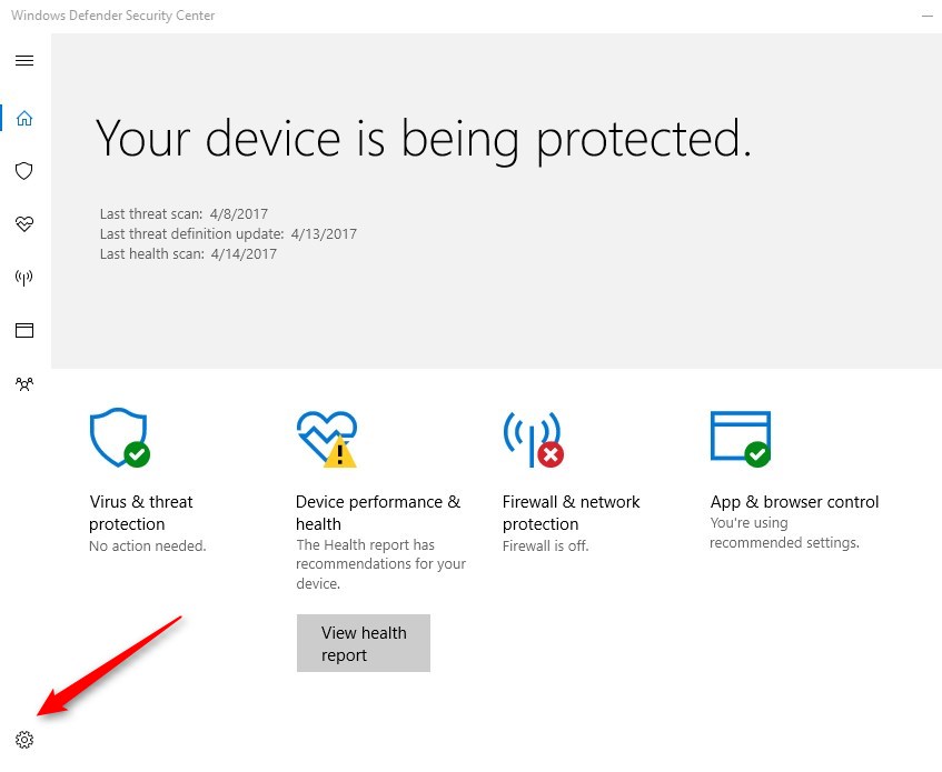 Windows 10 Creators Update Endpoint Protection