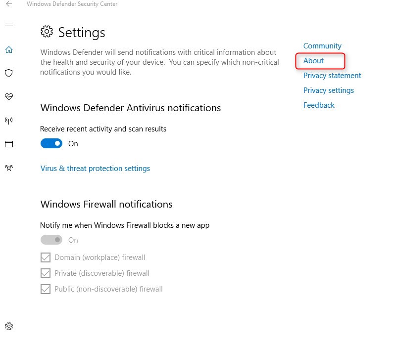 Windows 10 Creators Update Endpoint Protection
