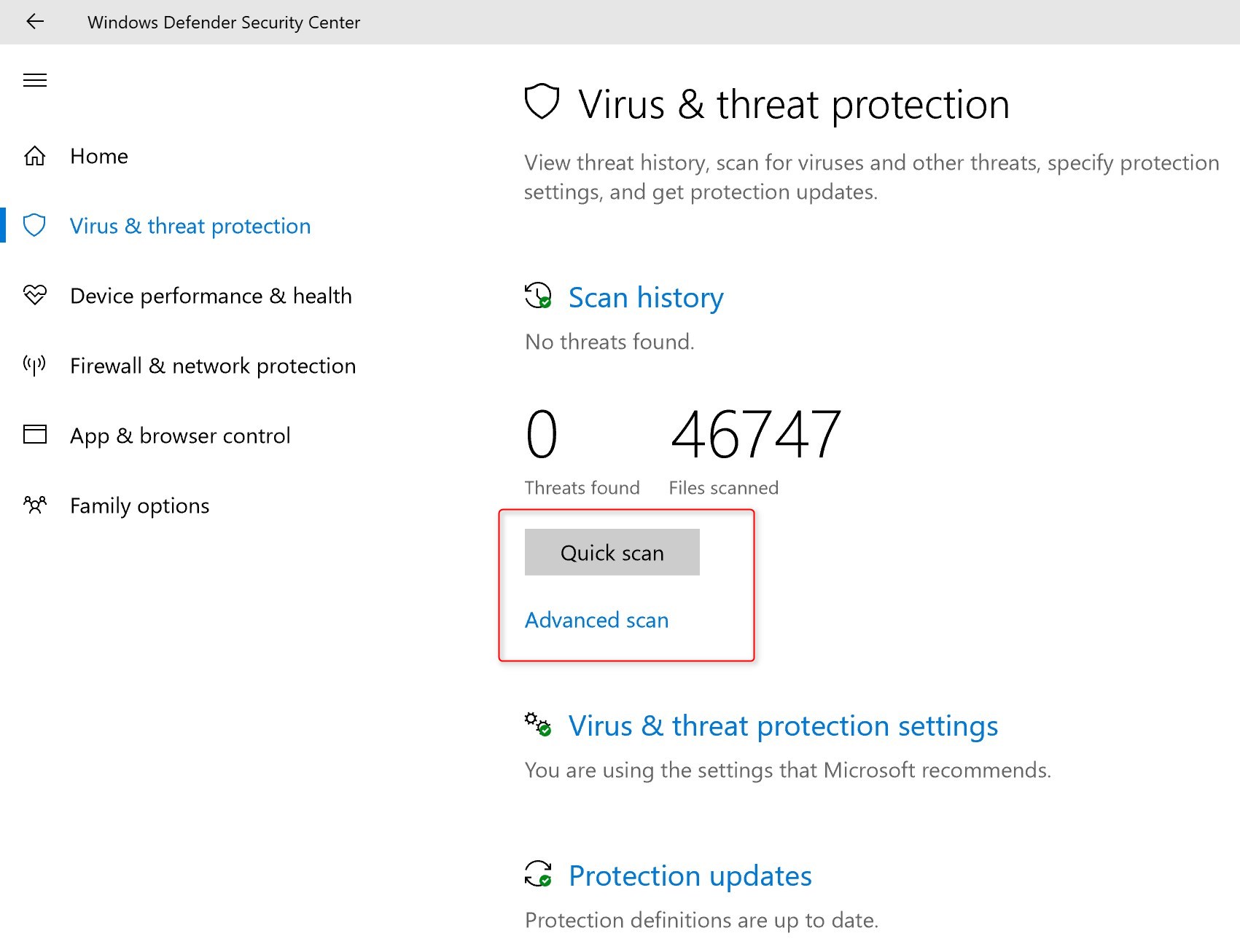 Windows 10 Creators Update Endpoint Protection