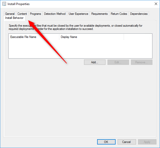 SCCM Install Behavior for Applications