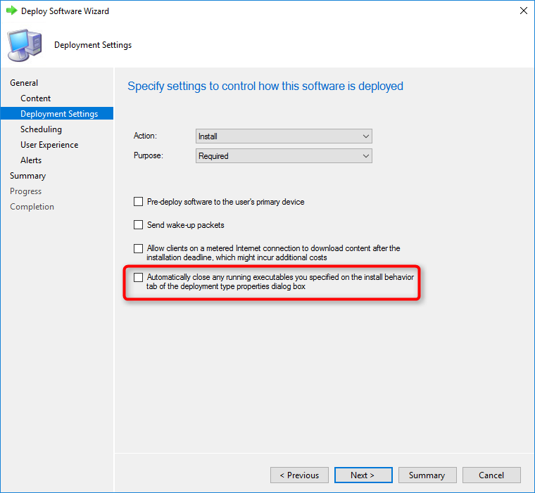 SCCM Install Behavior for Applications